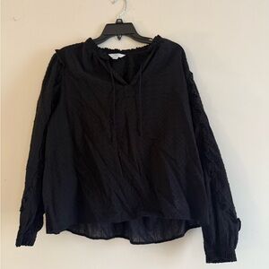Time and Tru size XL black blouse